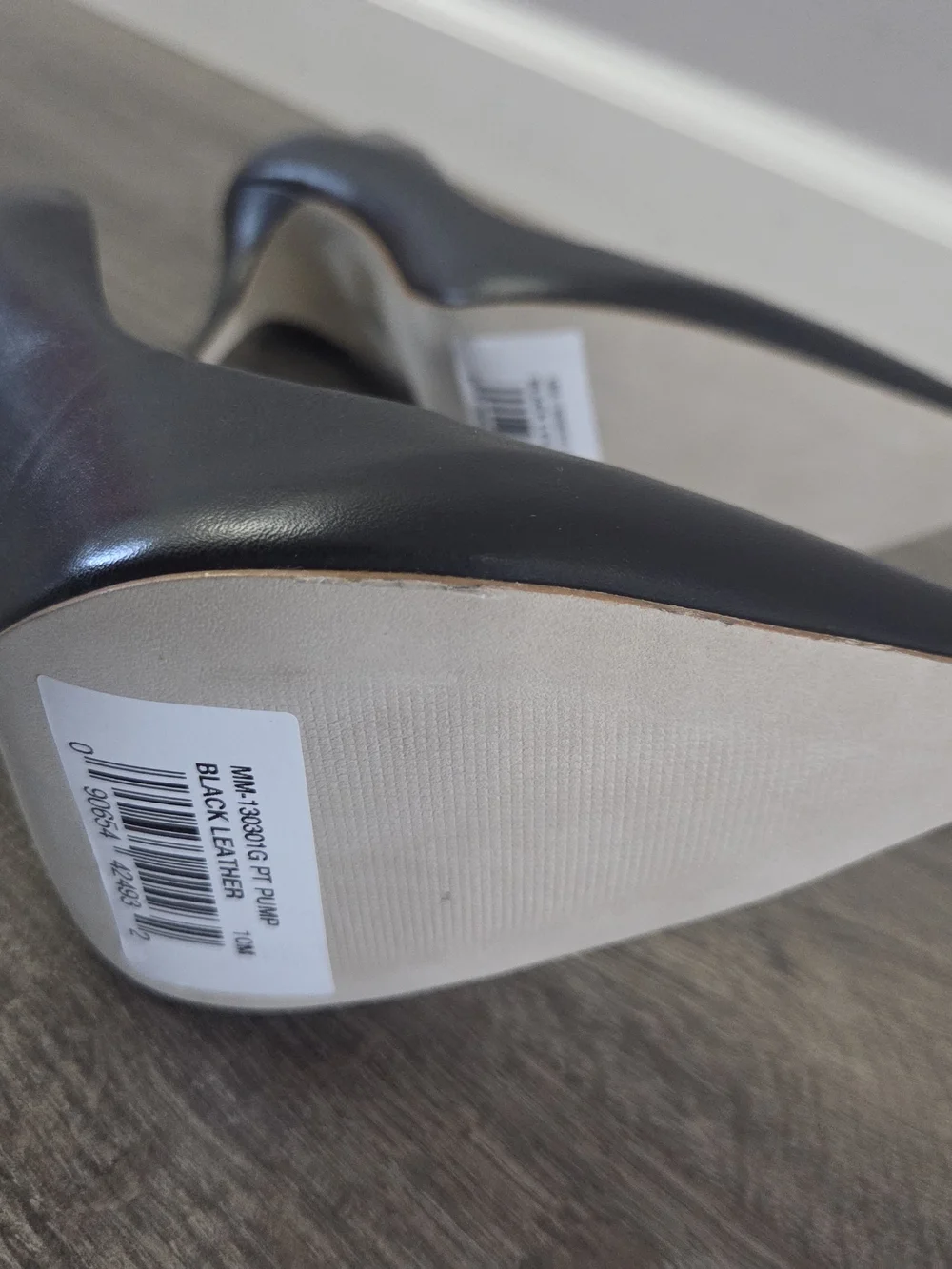 Massimo Matteo Womens Black Pointed-Toe Leather Pumps Size 10 NWOT - Picture 7 of 10